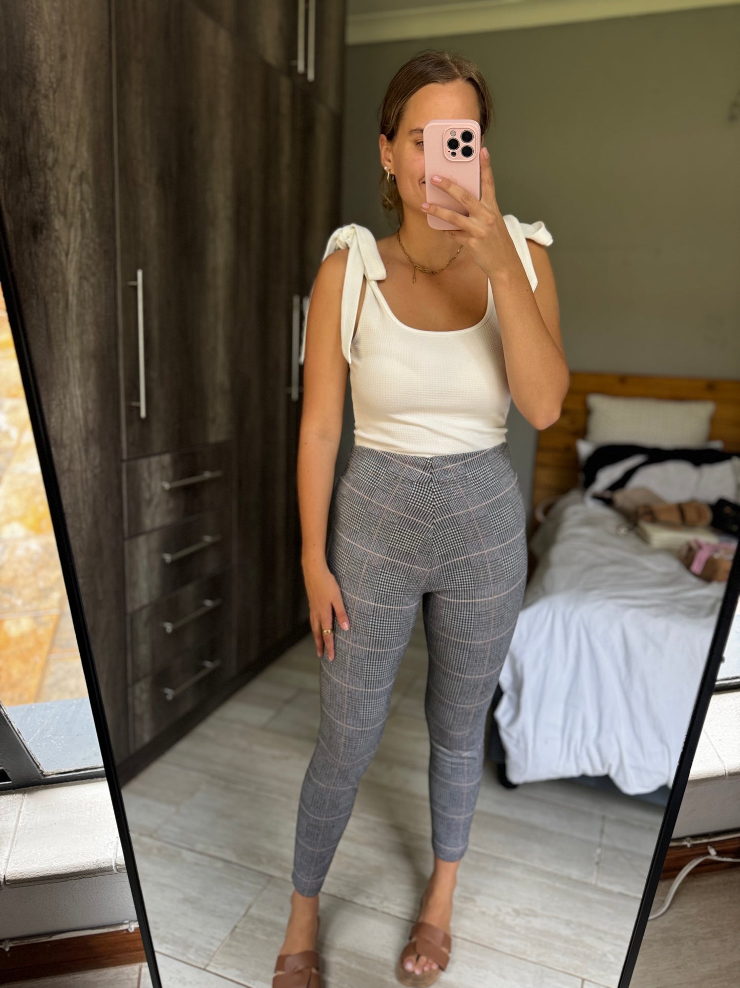 Printed grey pants (TT)