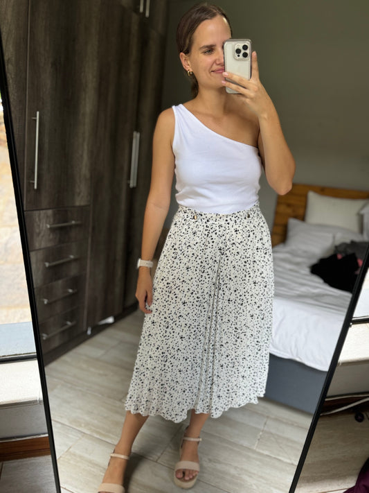 Polka dot midi skirt (G)