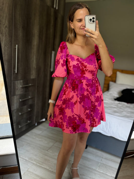 Pink floral dress (G)