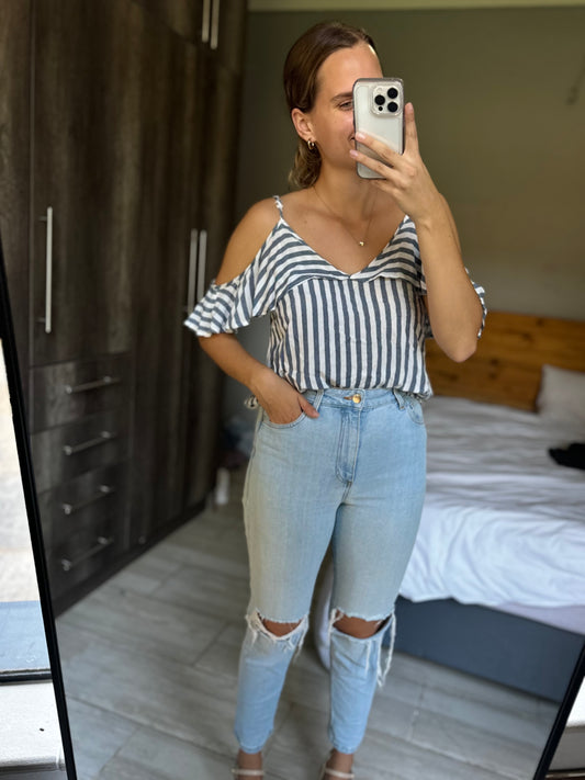 Cotton on striped top (CC)