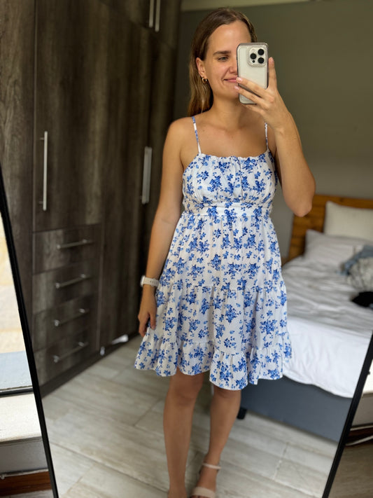 Blue floral dress (G)