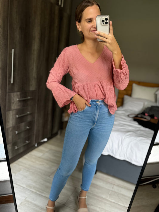 Woolworths pink top (G)